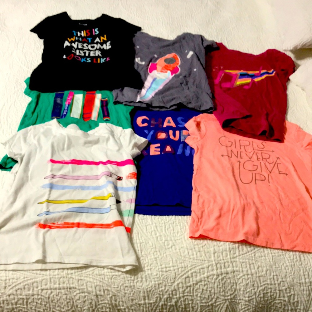 Girls size 6/6x short sleeve shirt bundle